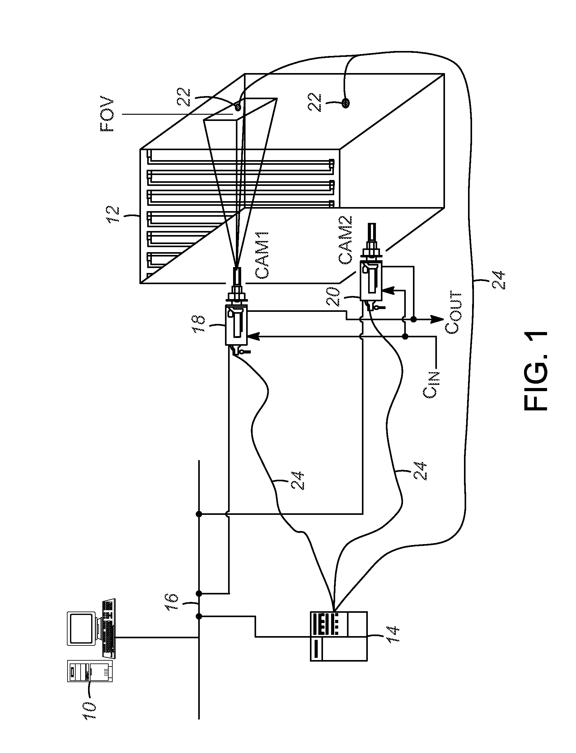 Extended temperature mapping process of a furnace enclosure with multi-spectral image-capturing device