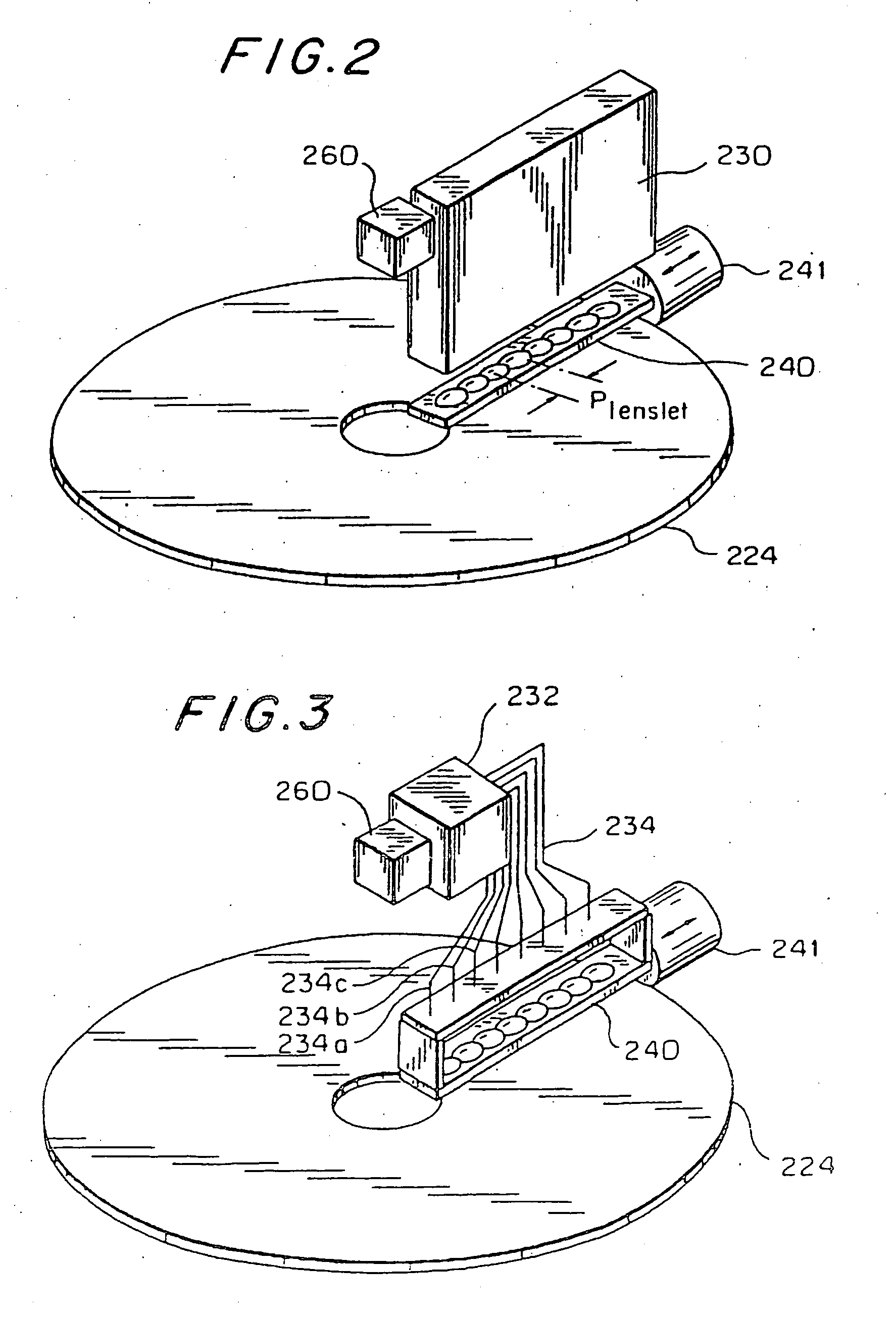 Optical disk drive using one dimensional scanning