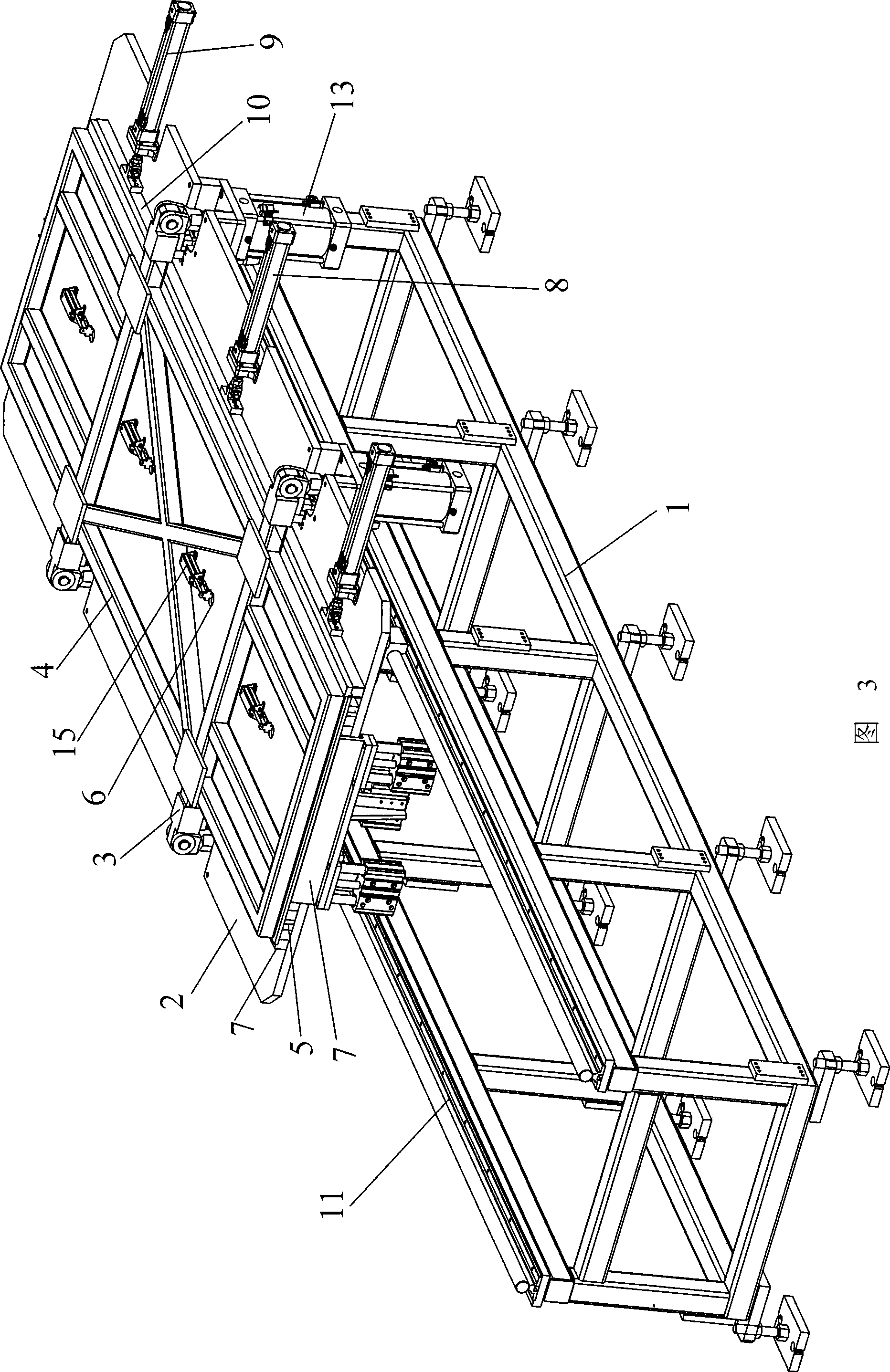 Continuous production method of foam filling panel