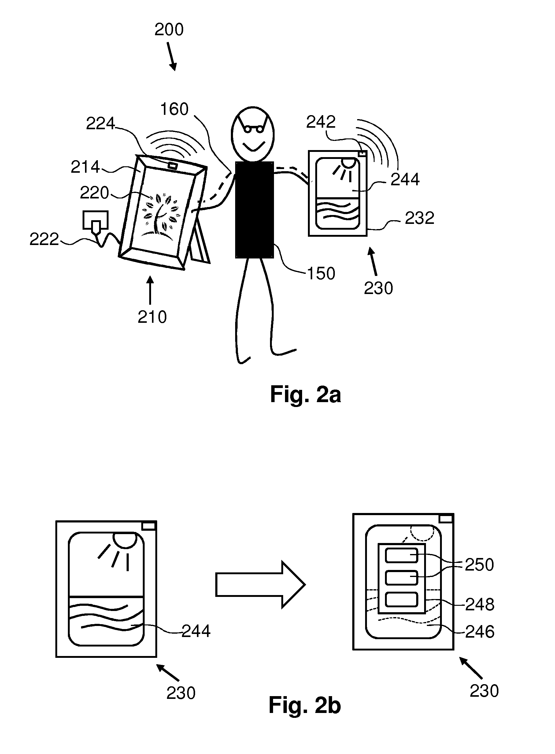 Electronic devices for, a system and a method of controlling one of the electronic devices