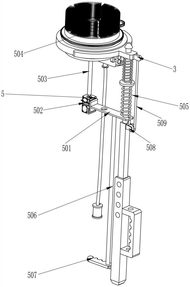 Bulb cleaning type mounting equipment for mine ceiling lamp