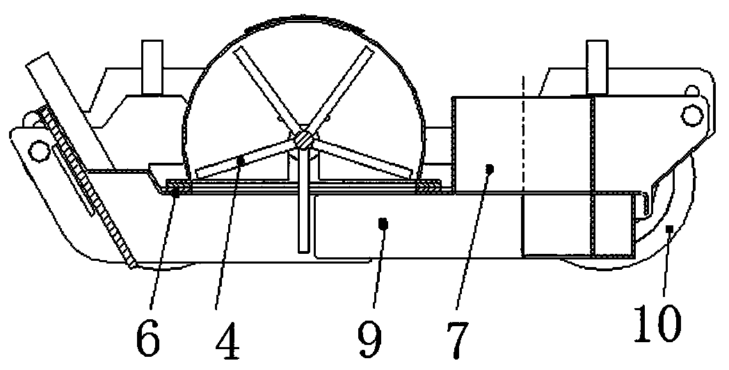 Suction nozzle device and motor sweeper using suction nozzle device