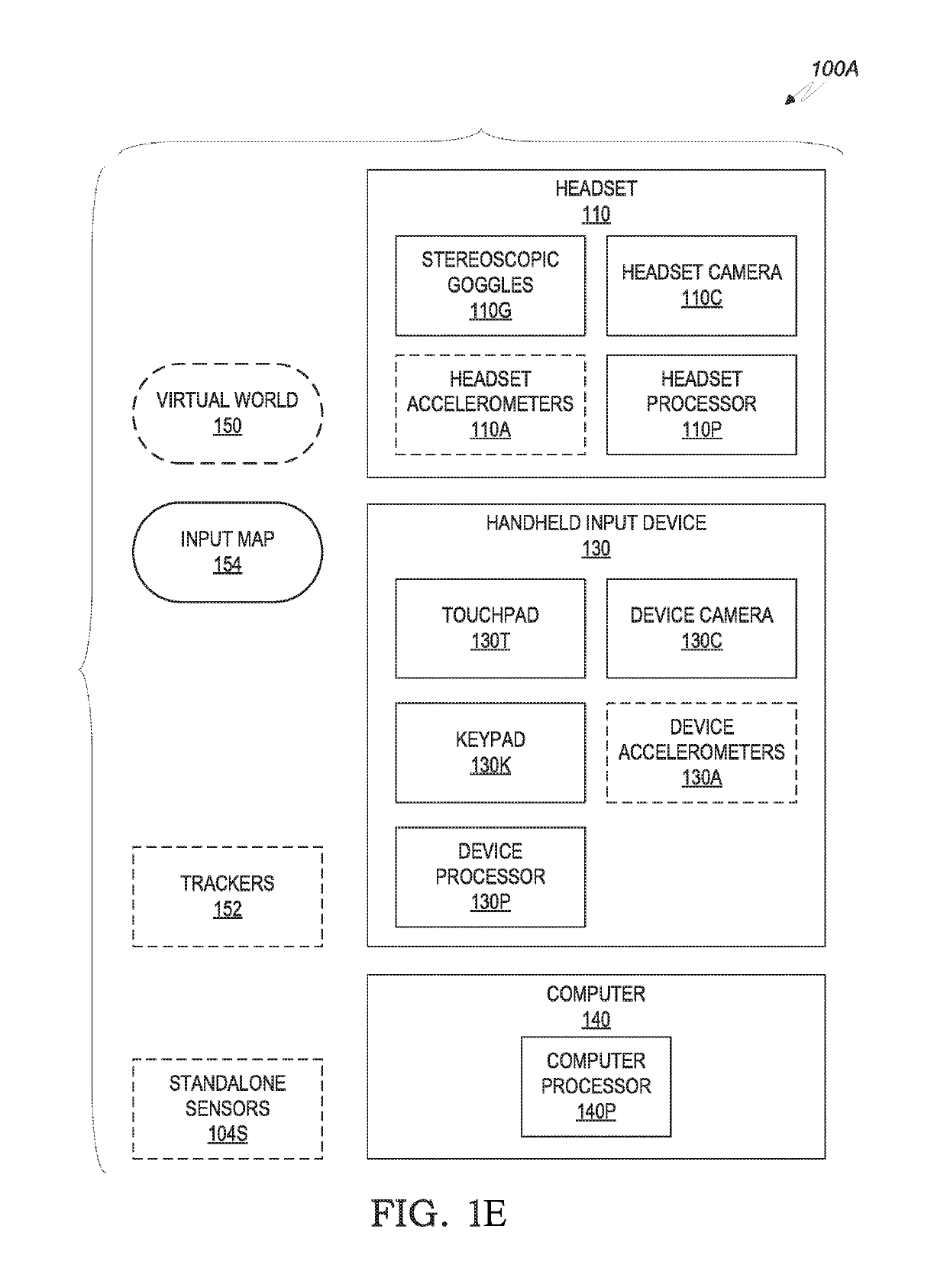 Vision-assisted input within a virtual world