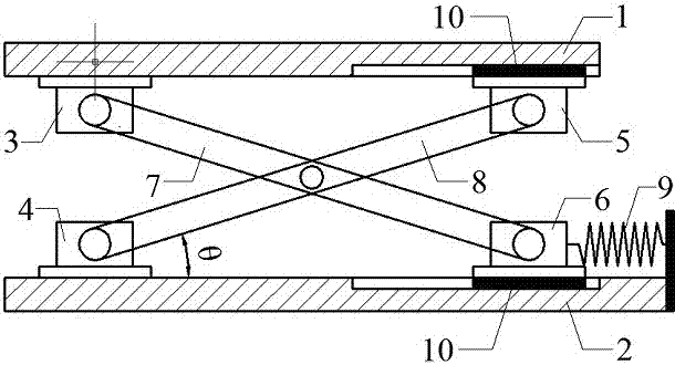 A vertical vibration isolation device