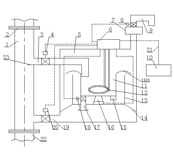 Method and device for rude oil on-line phase-changing water-containing detection