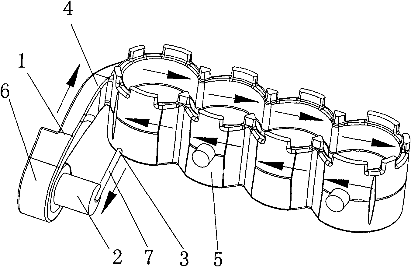 Water jacket of engine cylinder