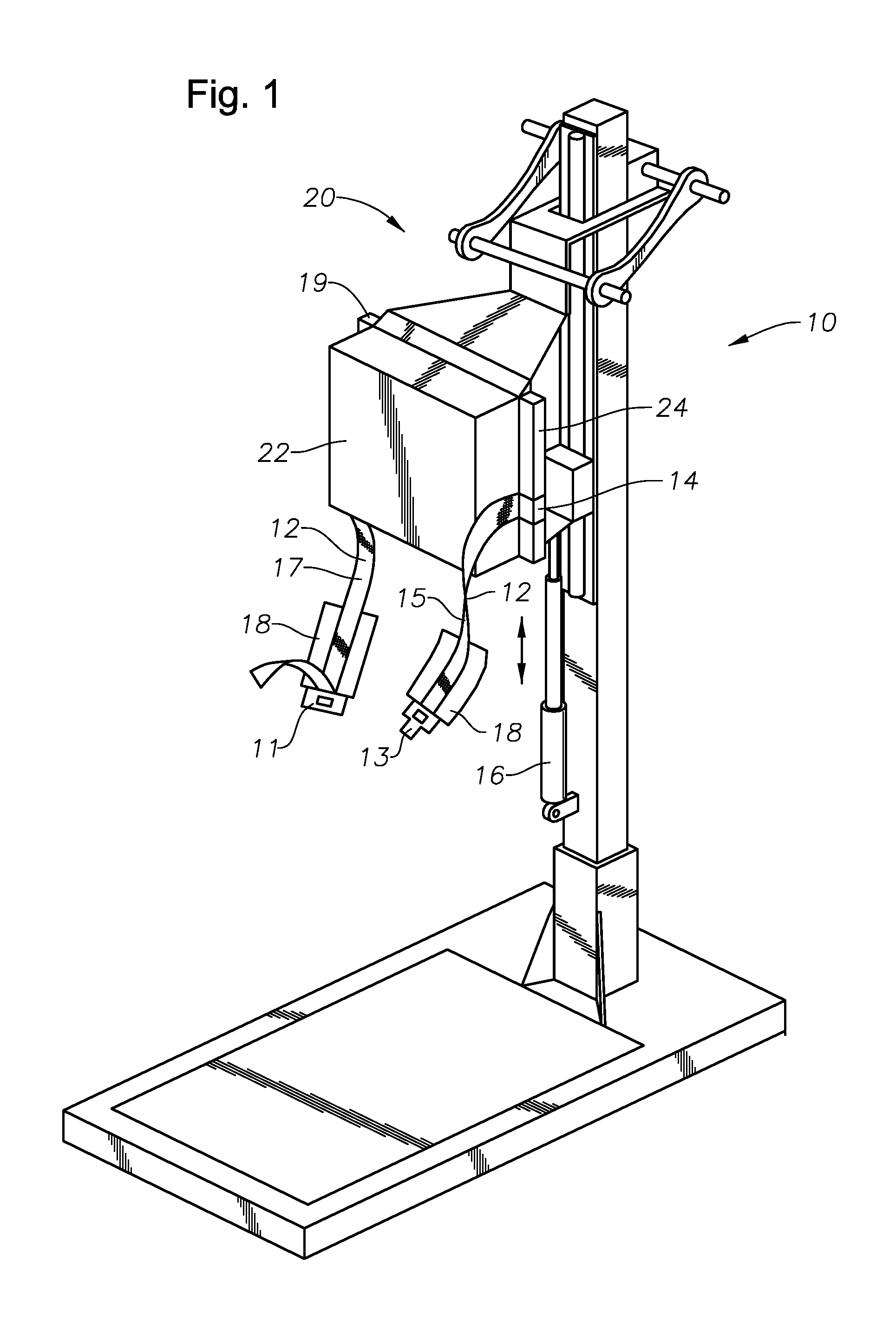 Vertical Lumbar Stretching Machine and Method