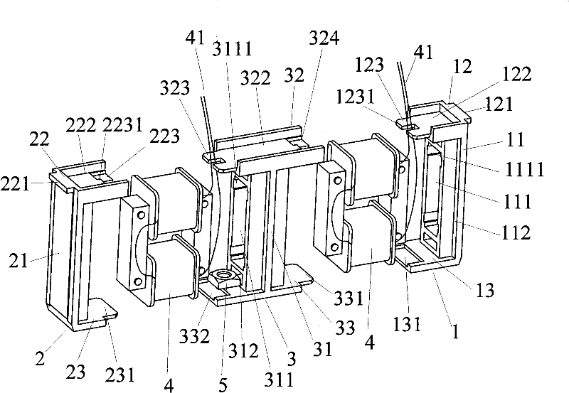 Electronic transducer bracket of low-voltage circuit breaker