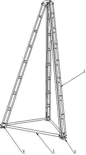 220 kilovolt (kv) adjustable type triangular derrick