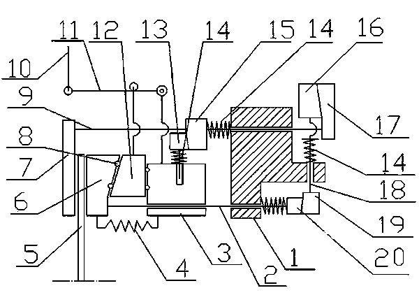 Mechanical disc brake with automatic adjustment of shoe clearance