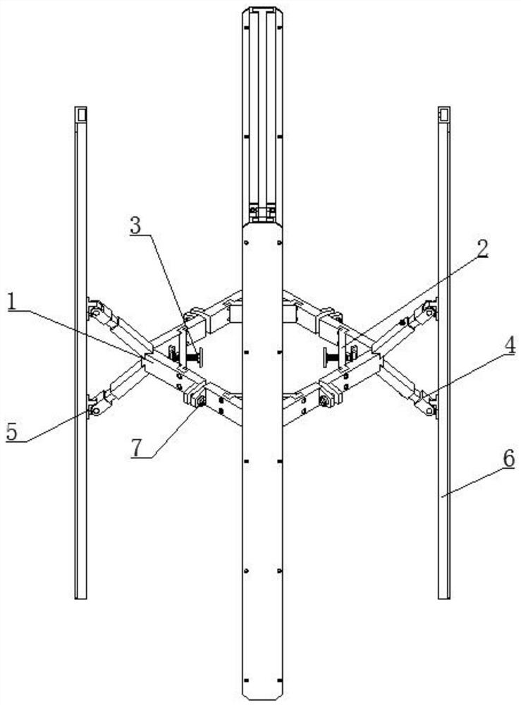 Convenient-to-operate well climbing type material distributing device