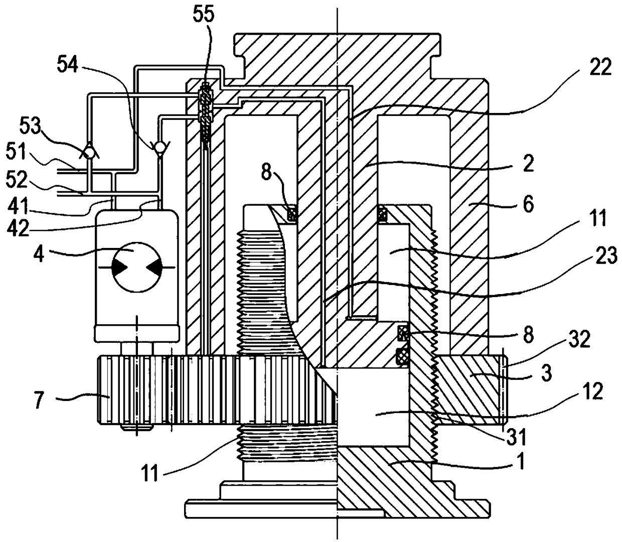 Continuous building jacking system and jacking method thereof