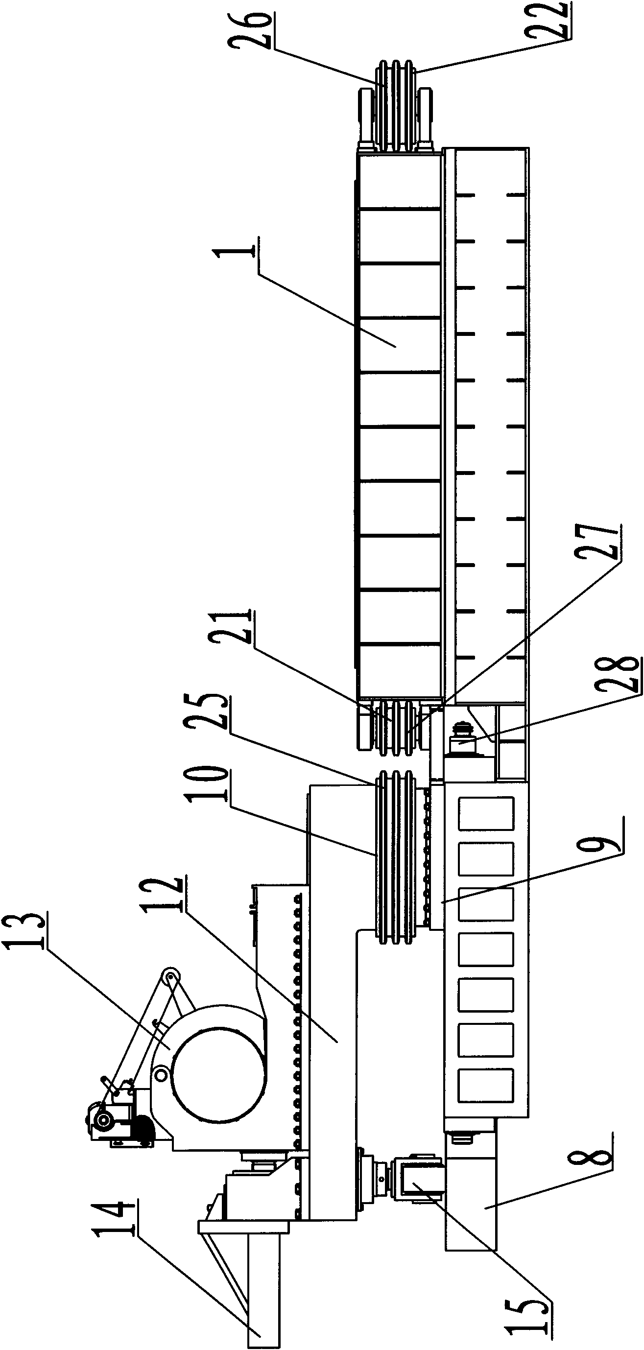 Large-diameter small-bending radius medium frequency pipe bender