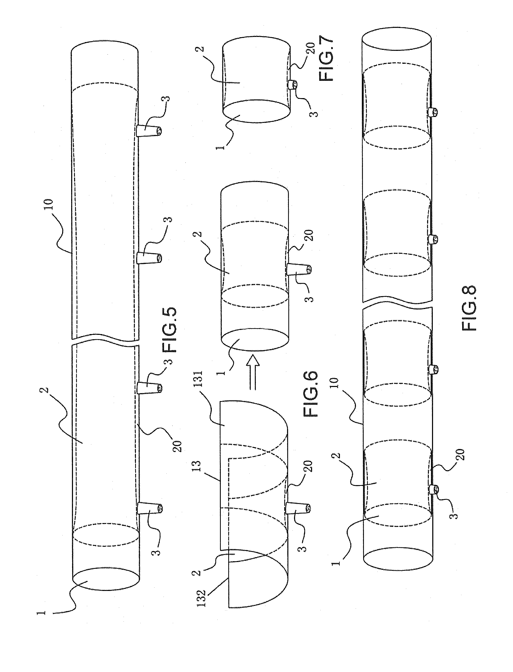 Filtration irrigation method, filtration irrigation device and the manufacturing method thereof