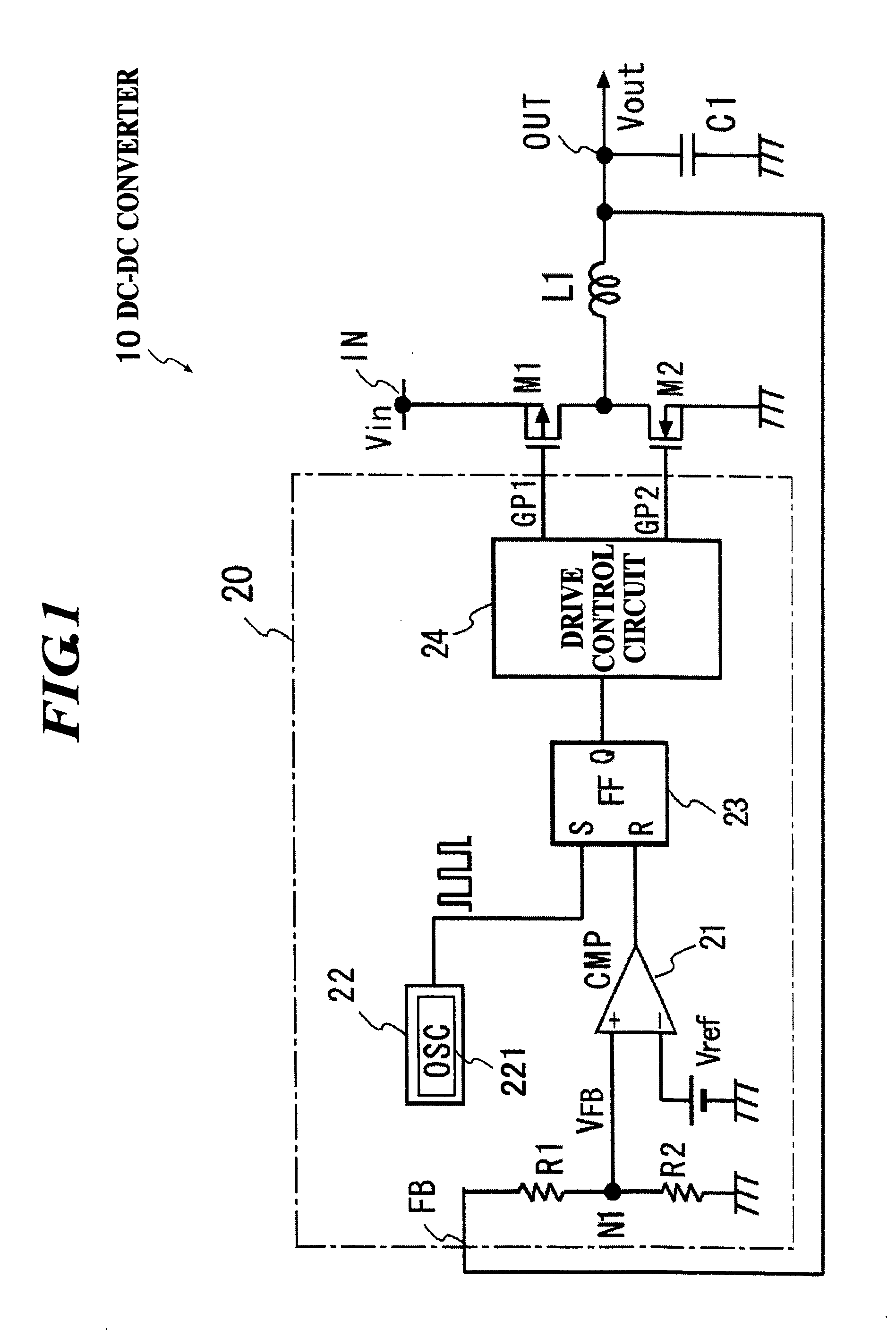 Dc-dc converter and switching control circuit