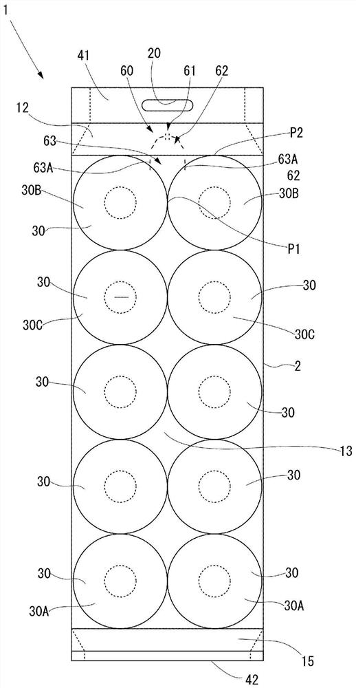 Roll toilet paper packaging body