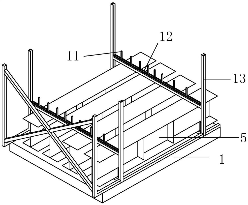 Steel box tied-arch bridge steel structure construction system and method