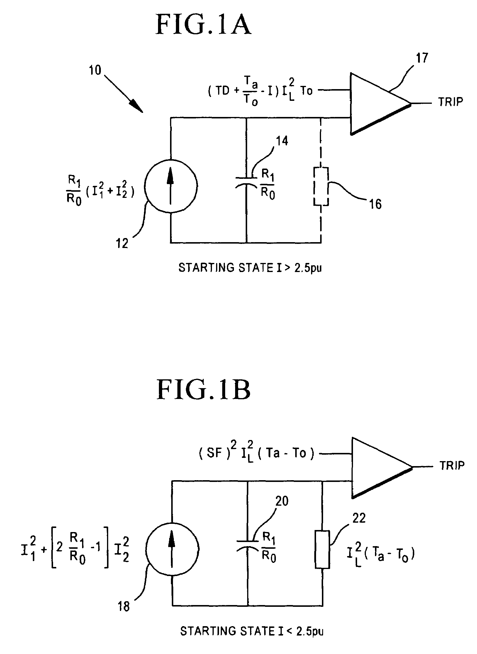 System for transitioning to the trip threshold for the start condition thermal model for a motor protection relay
