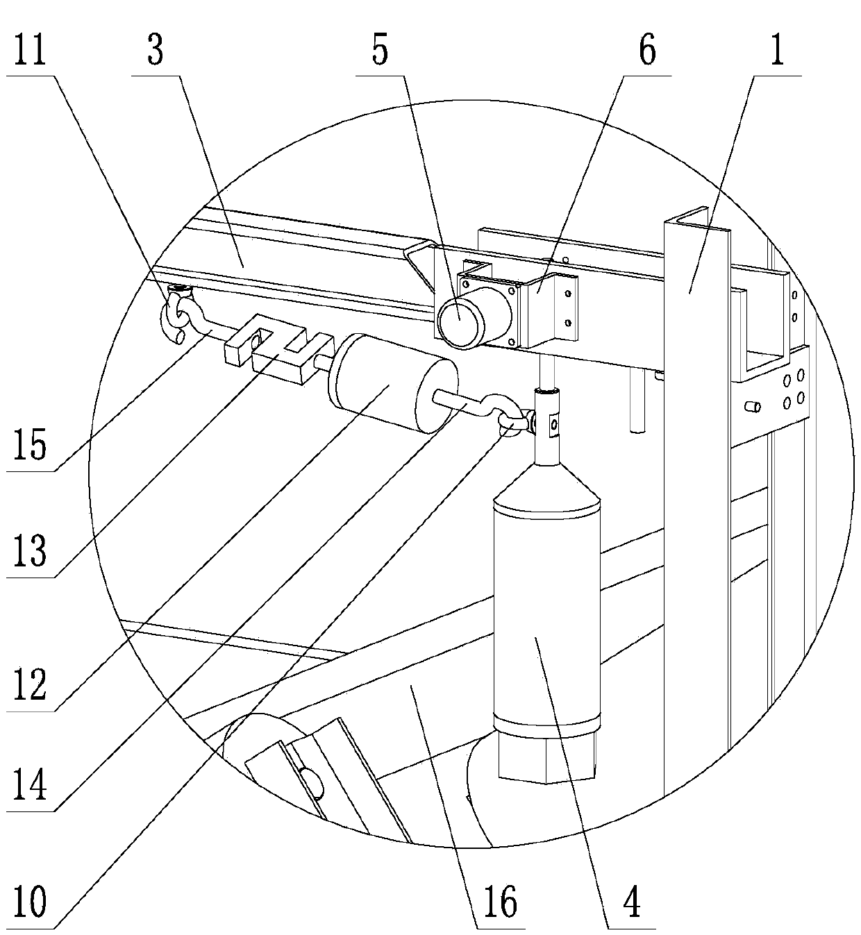 Packaging tape deviation self-checking device suitable for packaging tape conveyor