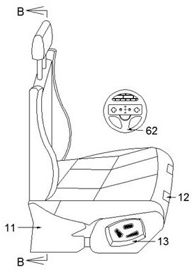Somatosensory control instrument for assisting green driver in backing into parking space and control method of somatosensory control instrument