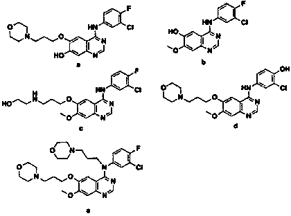 A kind of preparation method of known impurity of gefitinib