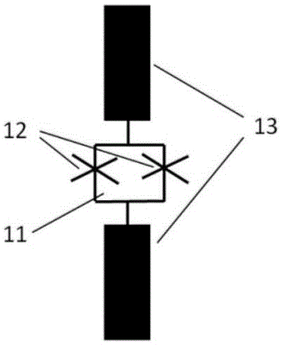 Adjustable transmission sub quantum bit system based on oxygen-free copper rectangular resonant cavity