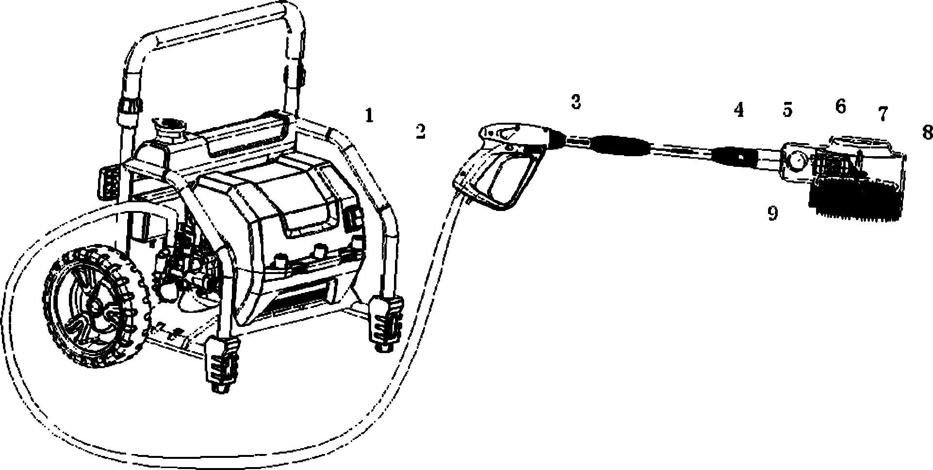 A round brush cleaner