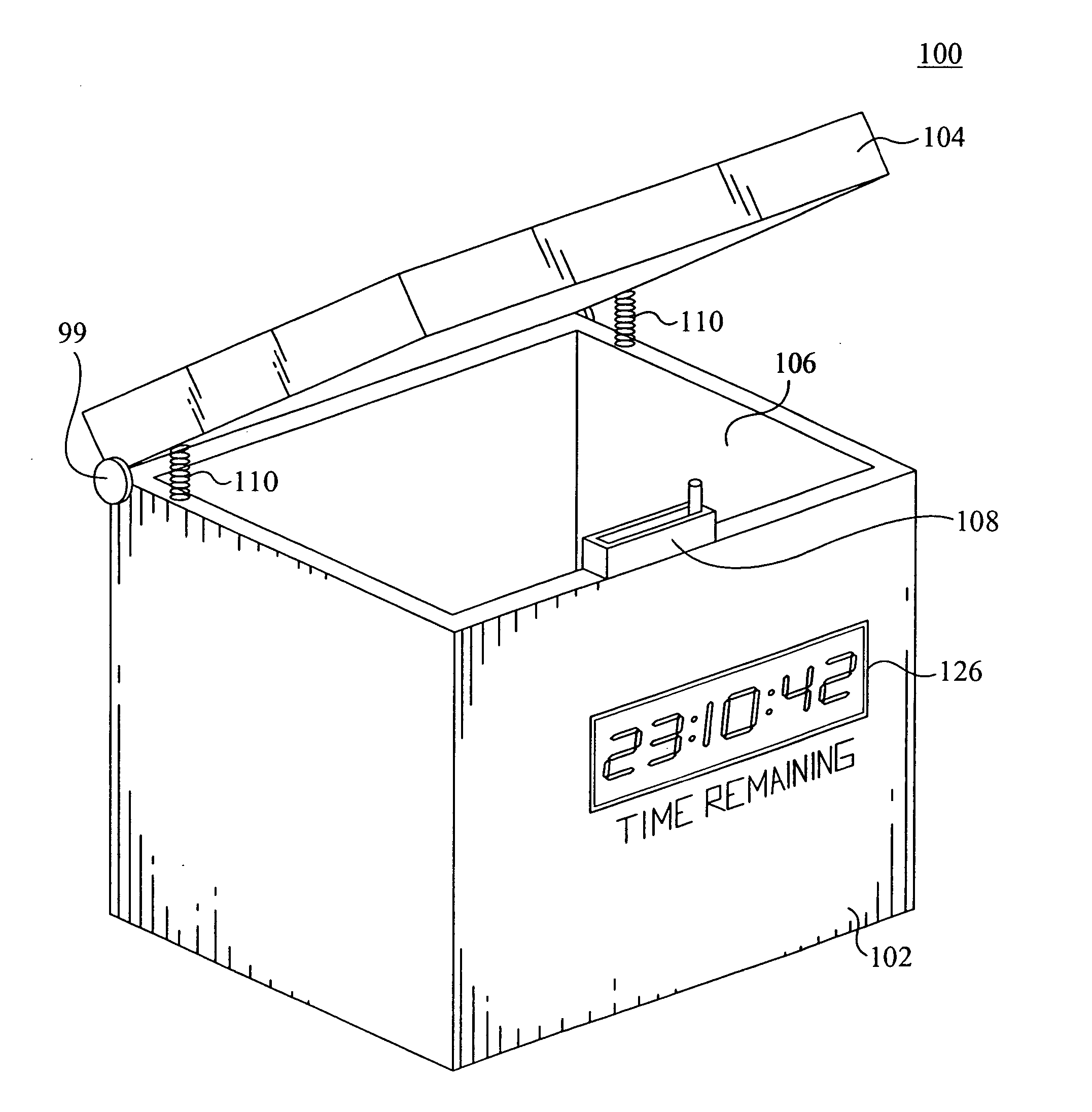 Container with a selective opening and closing mechanism