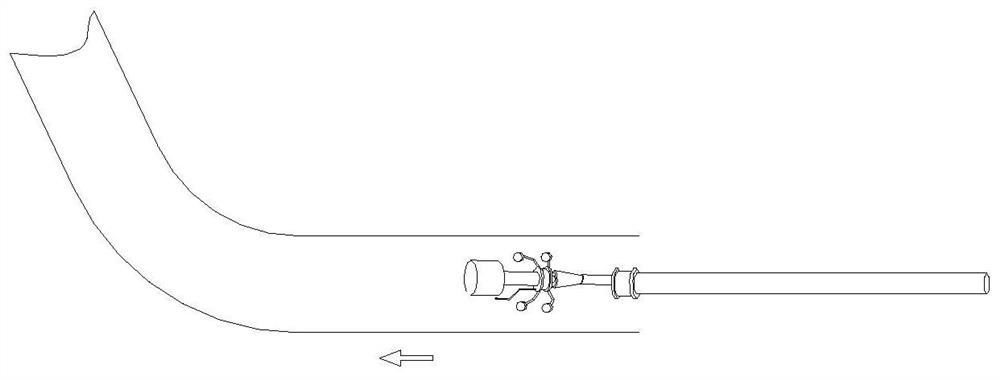 Carrier rocket guide pipe inner wall scratch detecting and polishing device and method