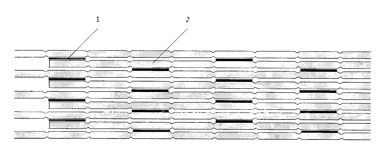 Method for producing honeycomb core with textile waste material