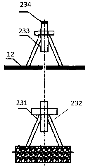 Sliding mold construction device with crane and construction method thereof