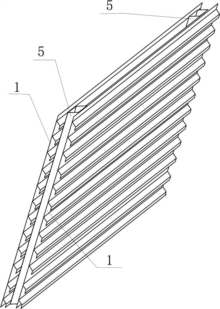 Special-shaped inclined plate filler and inclined plate filler precipitation device