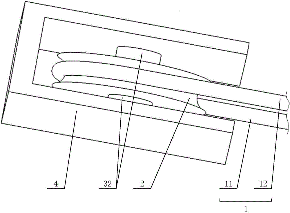 Paving device and paving system for flexible liquid supply pipes