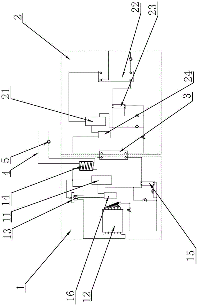 A single-stage and double-stage switchable heat pump