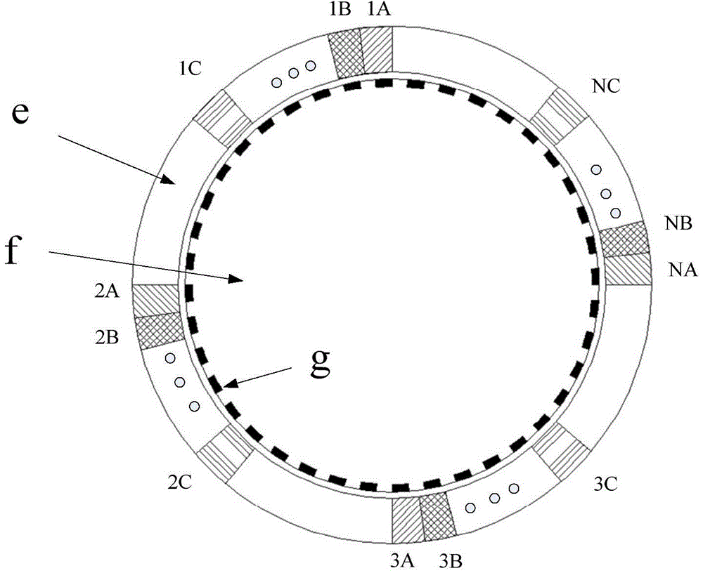 Noise testing method for multi-phase alternating-current permanent magnet motor with even number of units