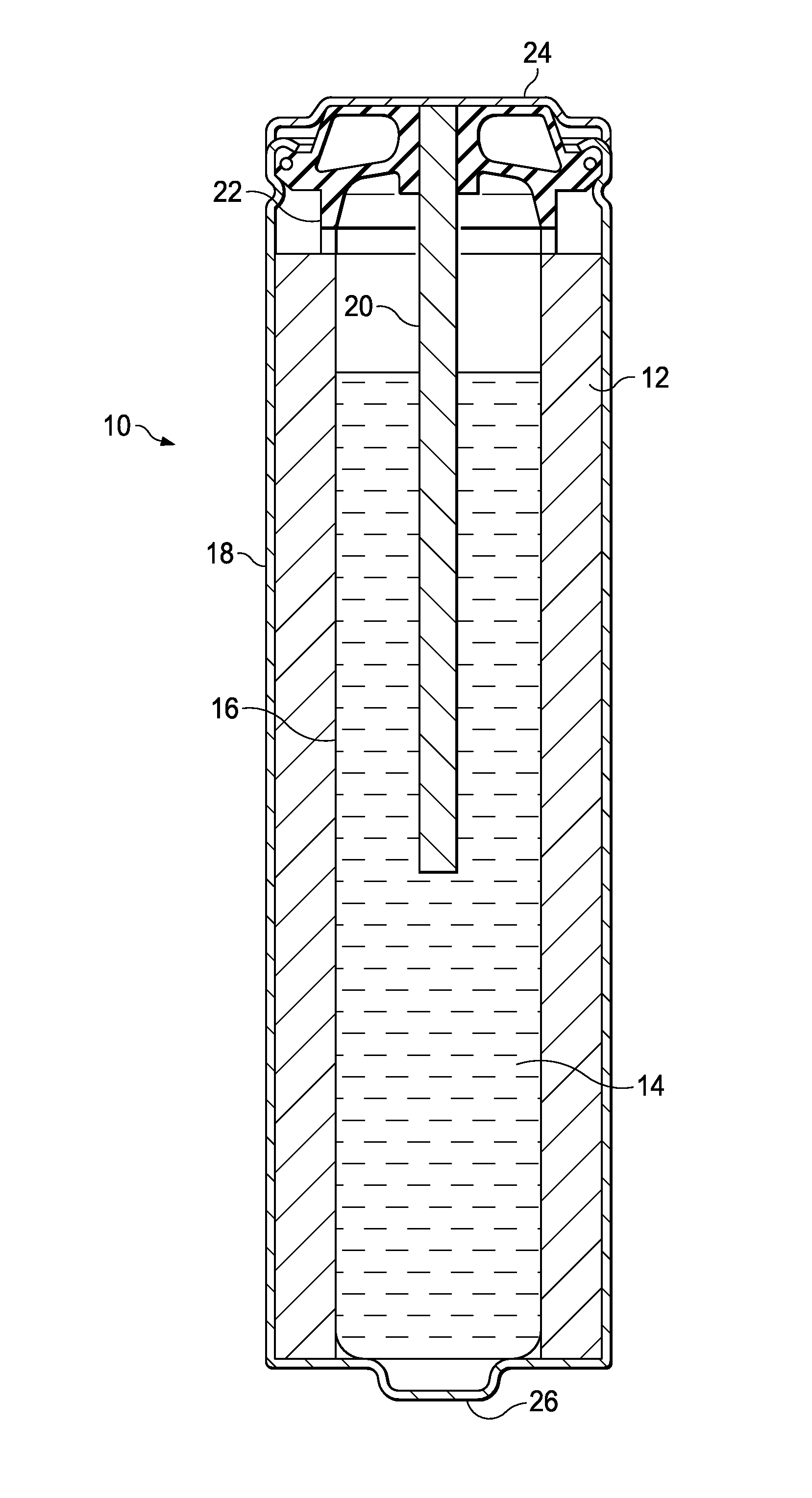 Beta-delithiated layered nickel oxide electrochemically active cathode material and a battery including said material