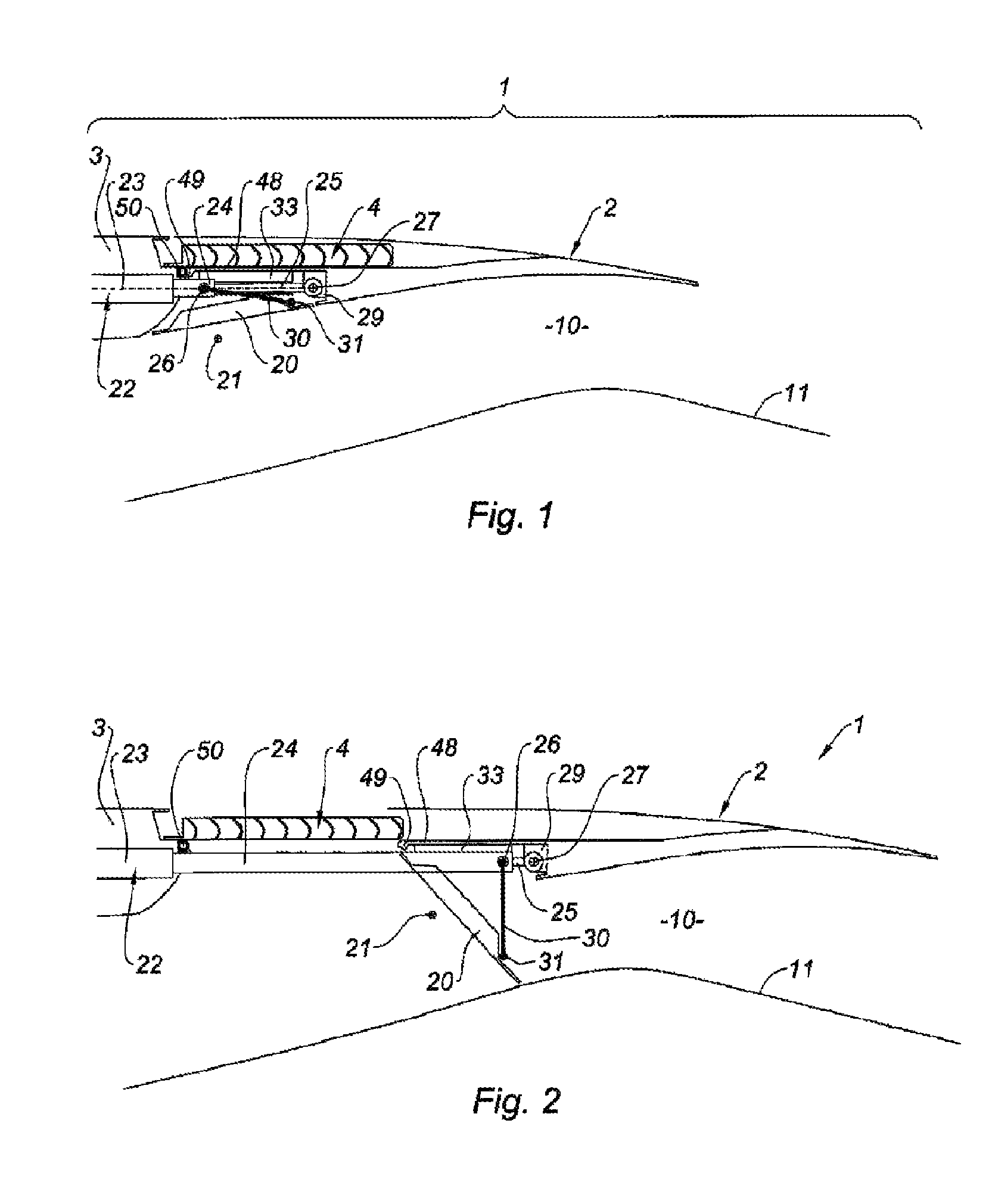 Thrust reverser for a dual-flow turbine engine nacelle