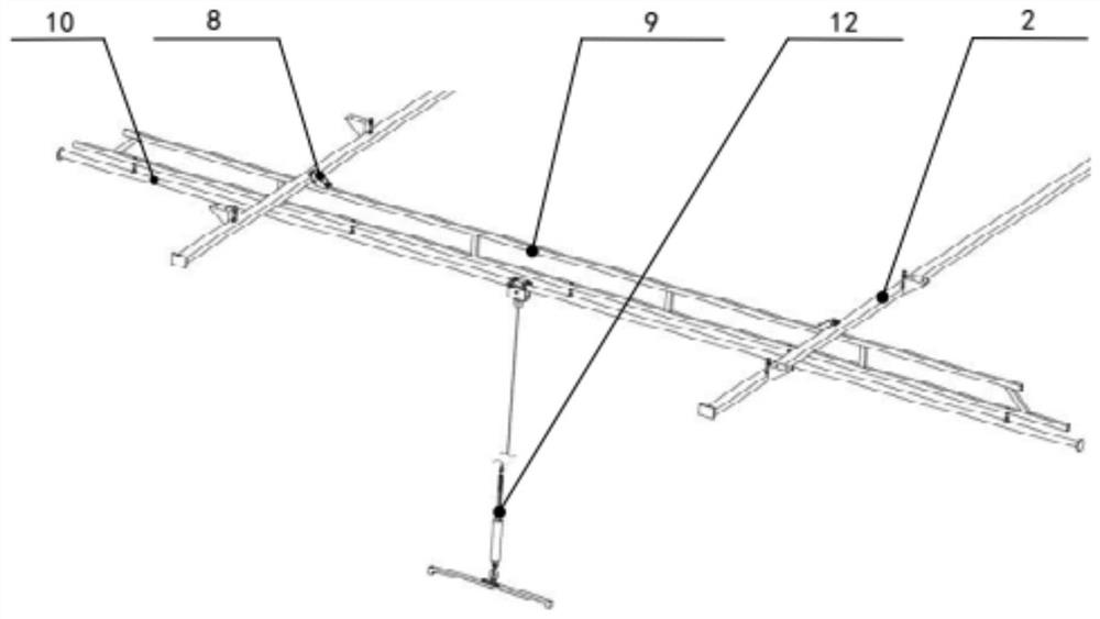 Gravity compensation device for step-by-step expansion type solar wing ground test