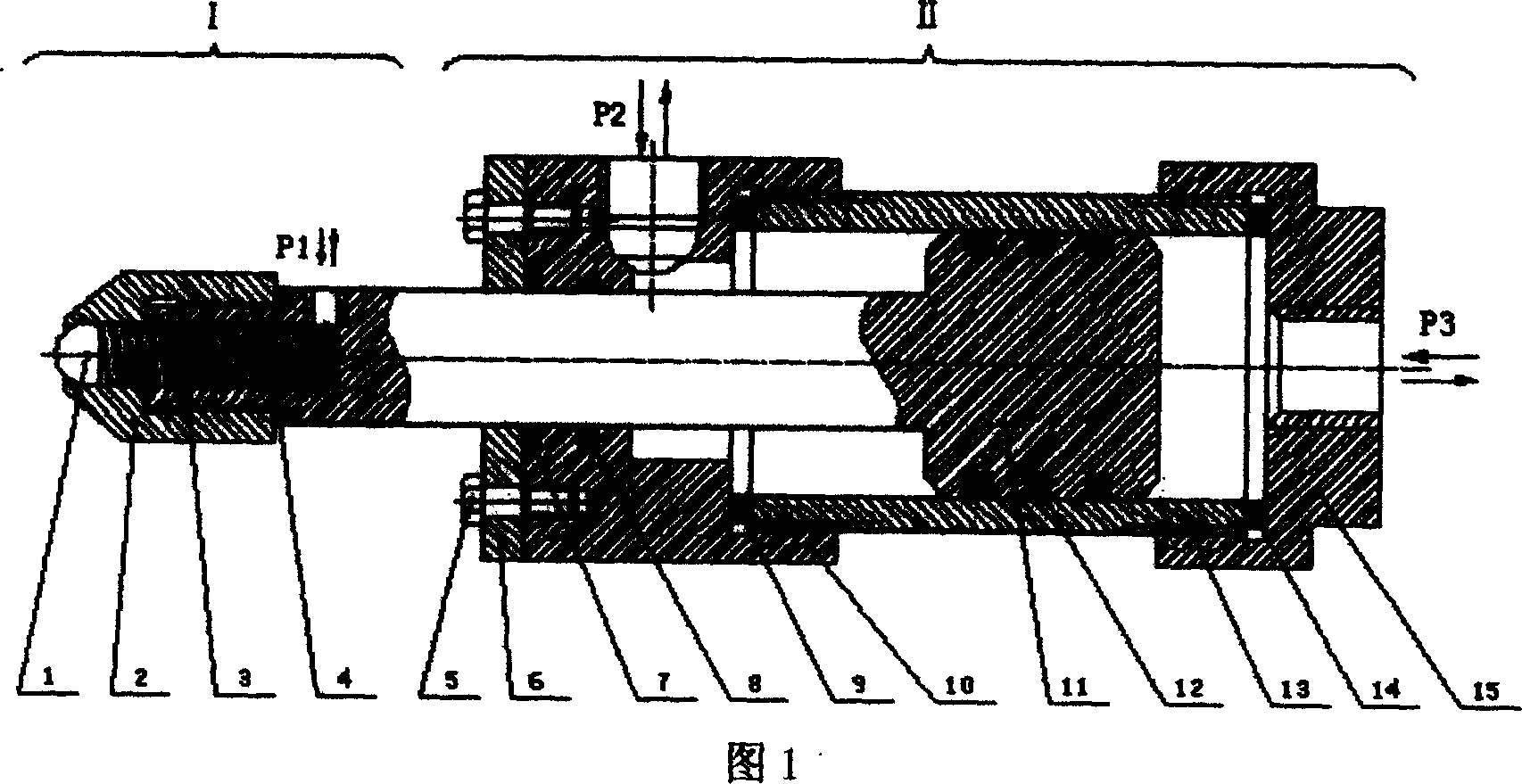 Double hydraulic rolling tool with equal rolling force