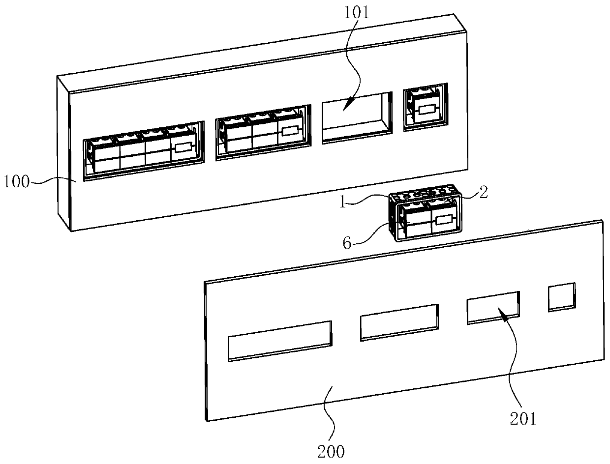 Panel switch installation structure, panel switch and installation method of panel switch