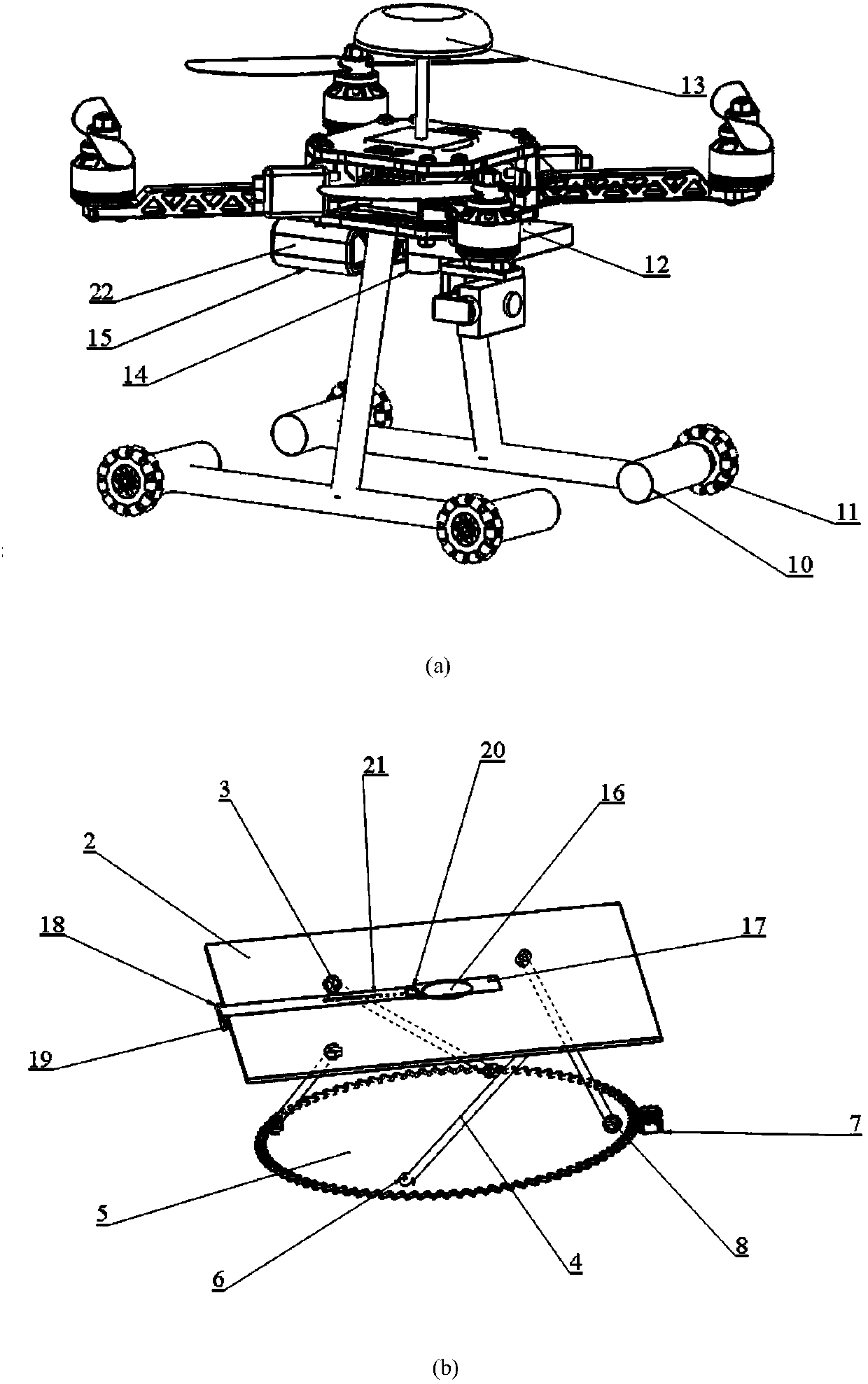 Pickup truck type vehicle-mounted unmanned aerial vehicle intelligent take-off and landing and autonomous endurance system