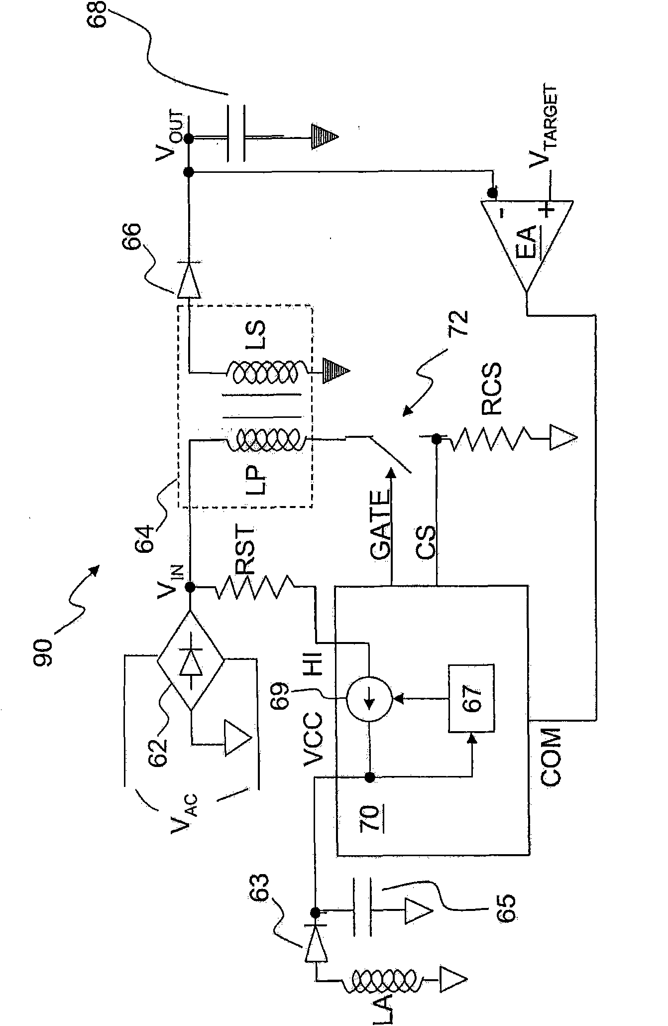 High-voltage starting method and power supply management device