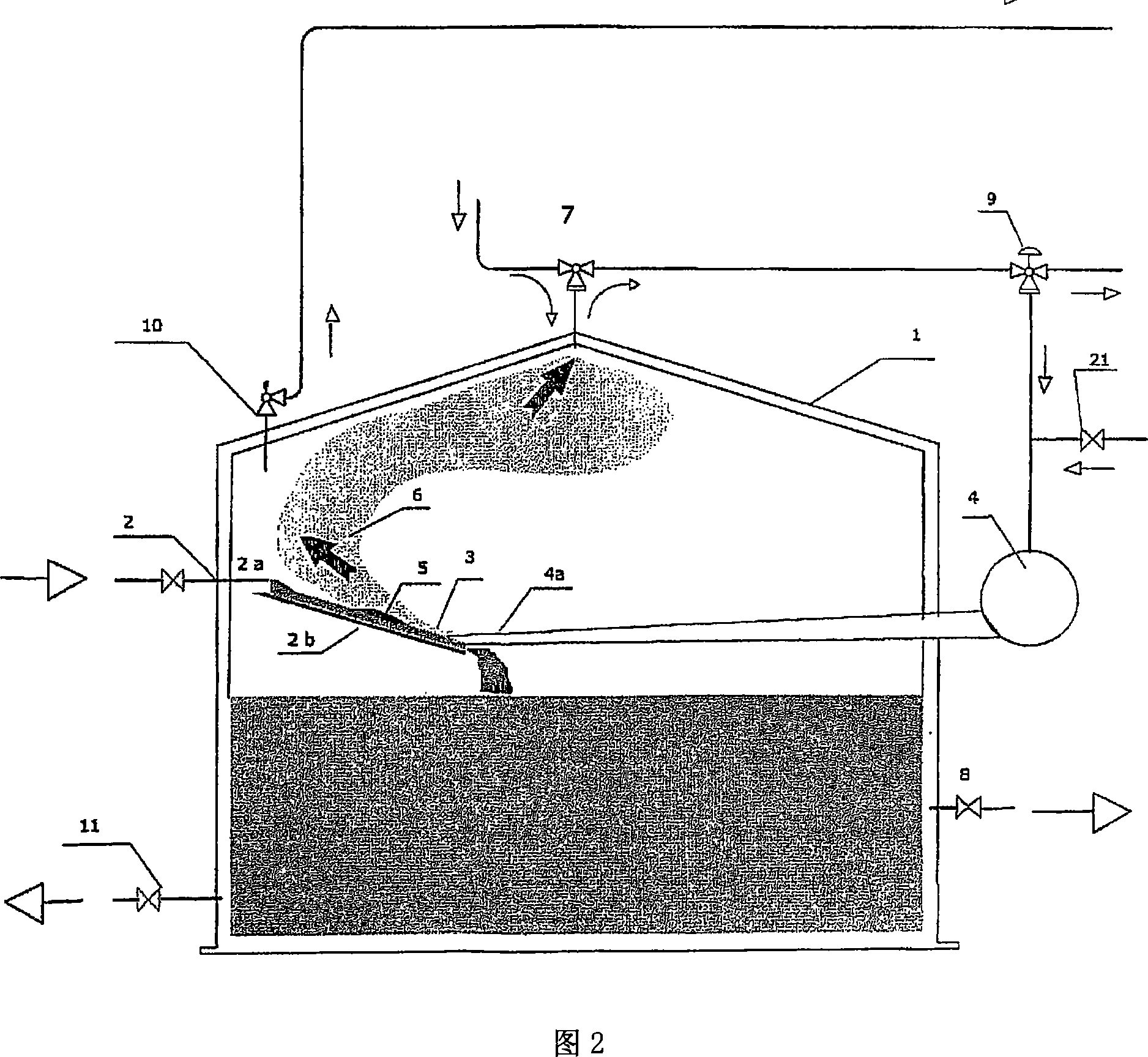Process and device for separation of liquids emulsified in mixtures of liquids and gases dissolved in mixtures of liquids and gases by localized pressure reduction