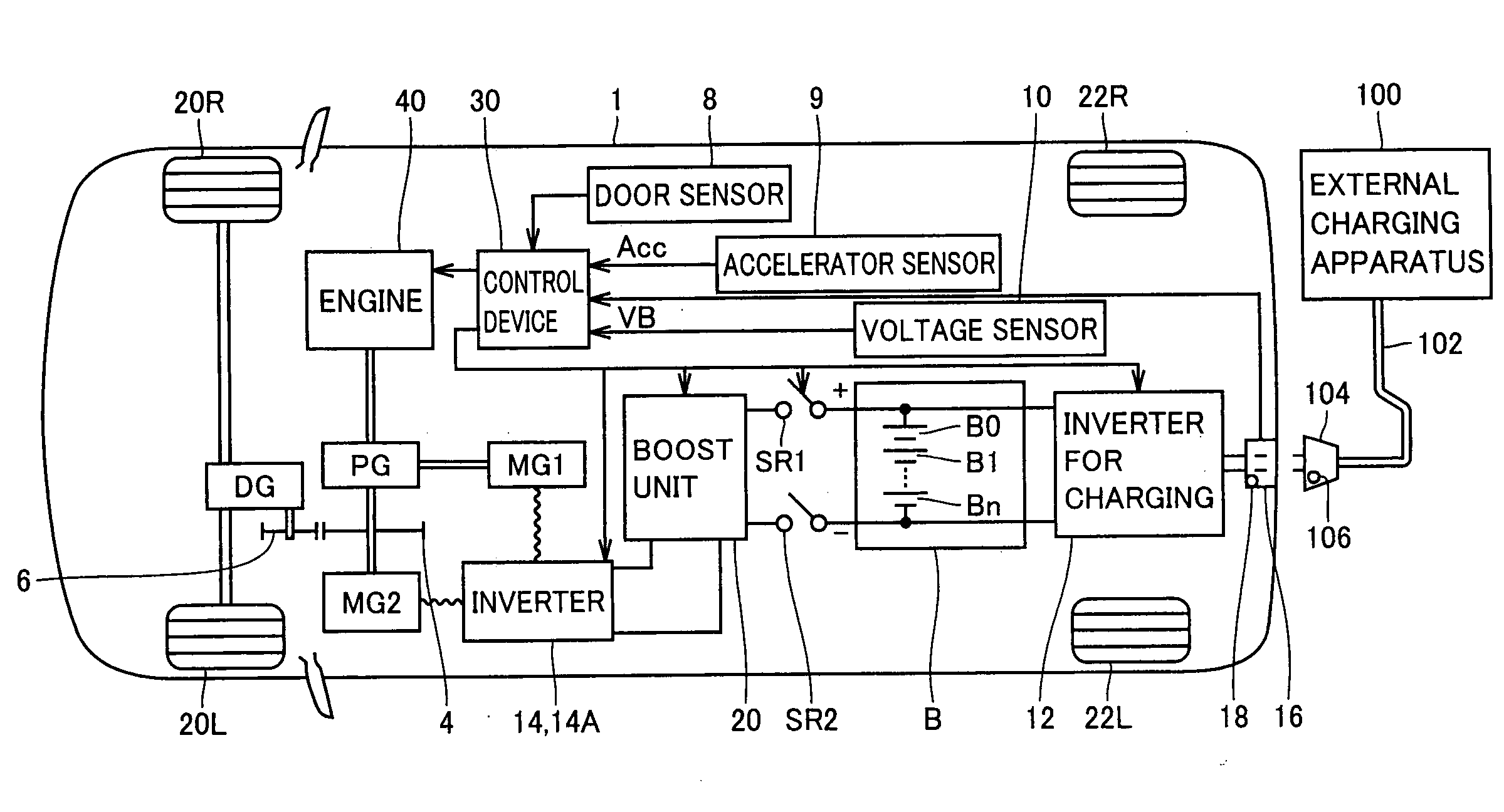 Control Device of Vehicle and Vehicle