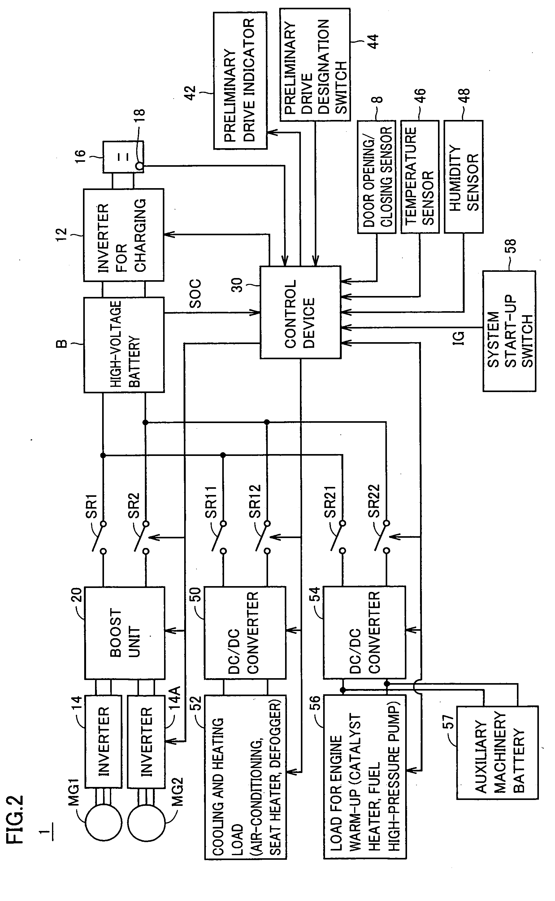 Control Device of Vehicle and Vehicle