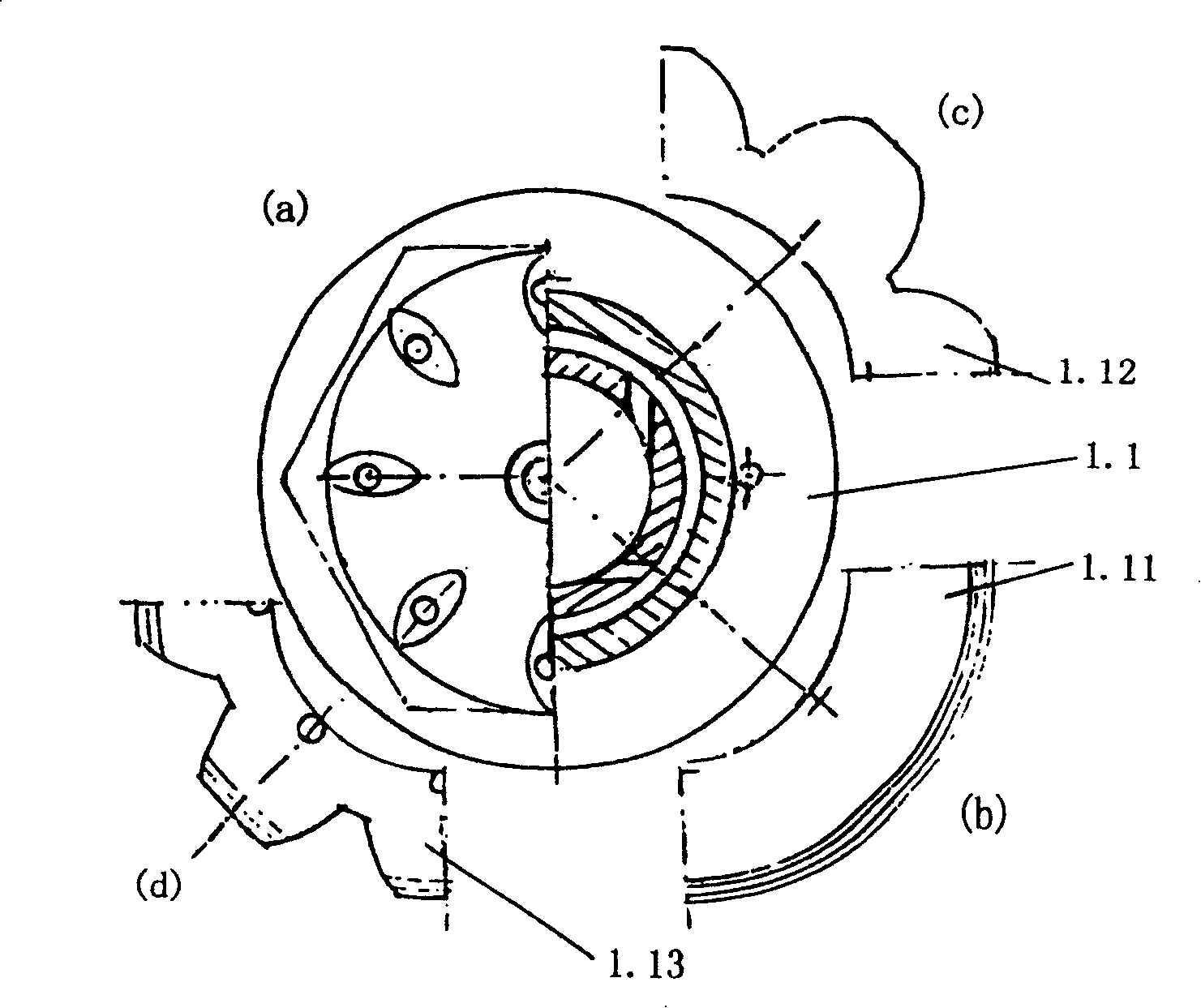 Medium and low perssure fine water mist spray nozzle having porous liquid film jet mist throwing disk