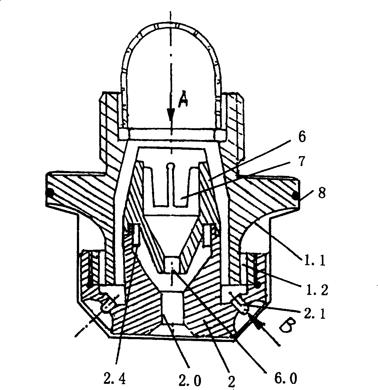 Medium and low perssure fine water mist spray nozzle having porous liquid film jet mist throwing disk