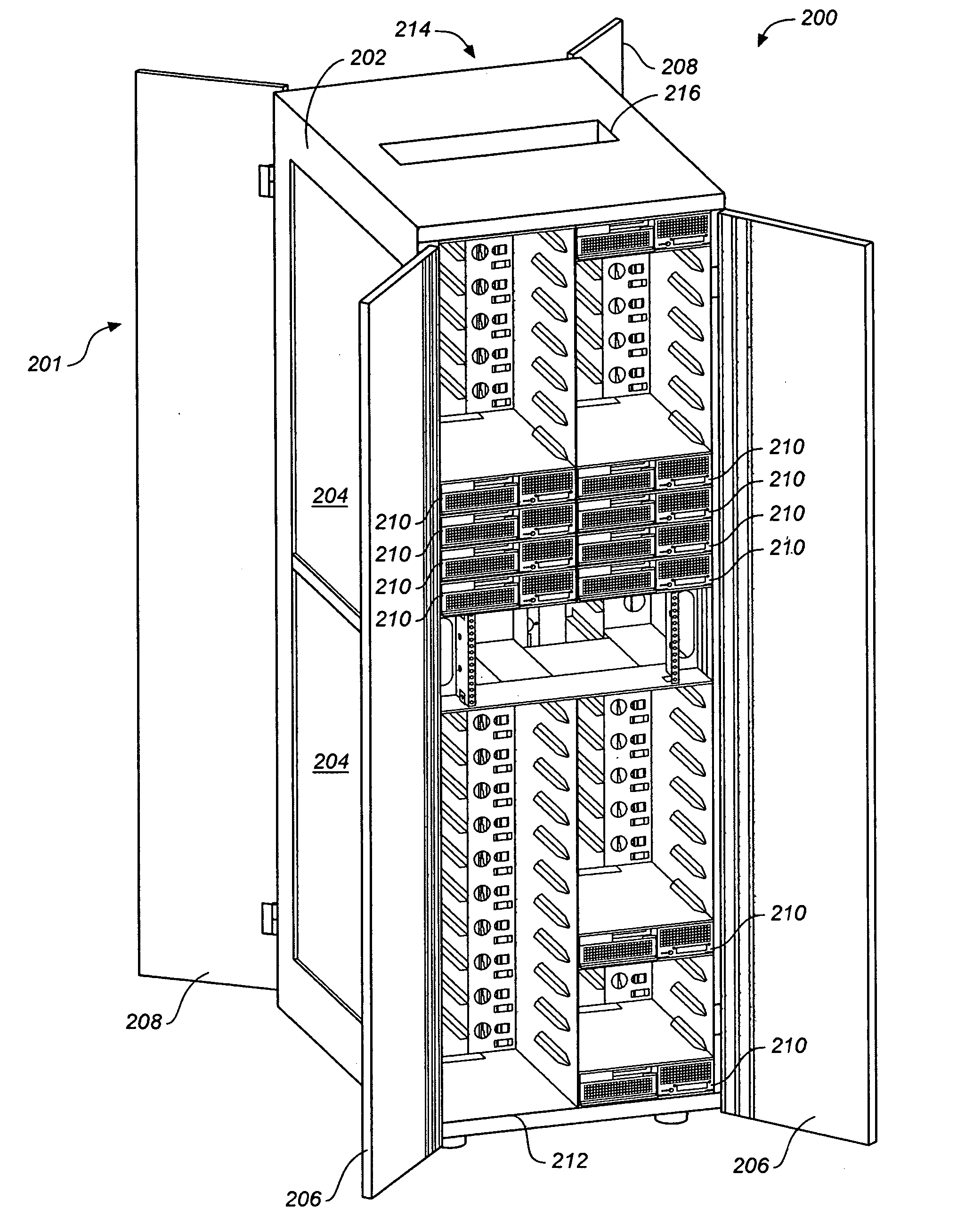 Rack mounted computer system