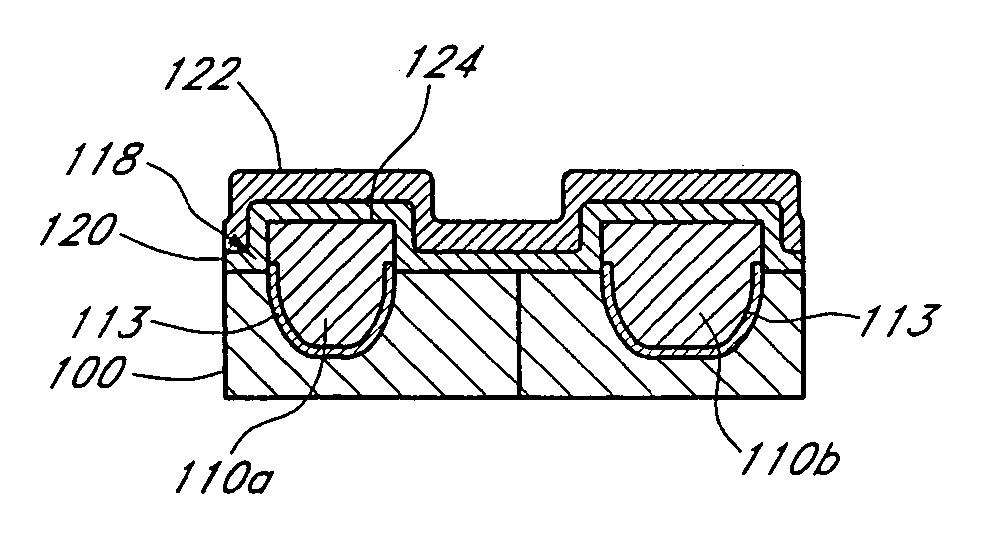 Flash memory with recessed floating gate