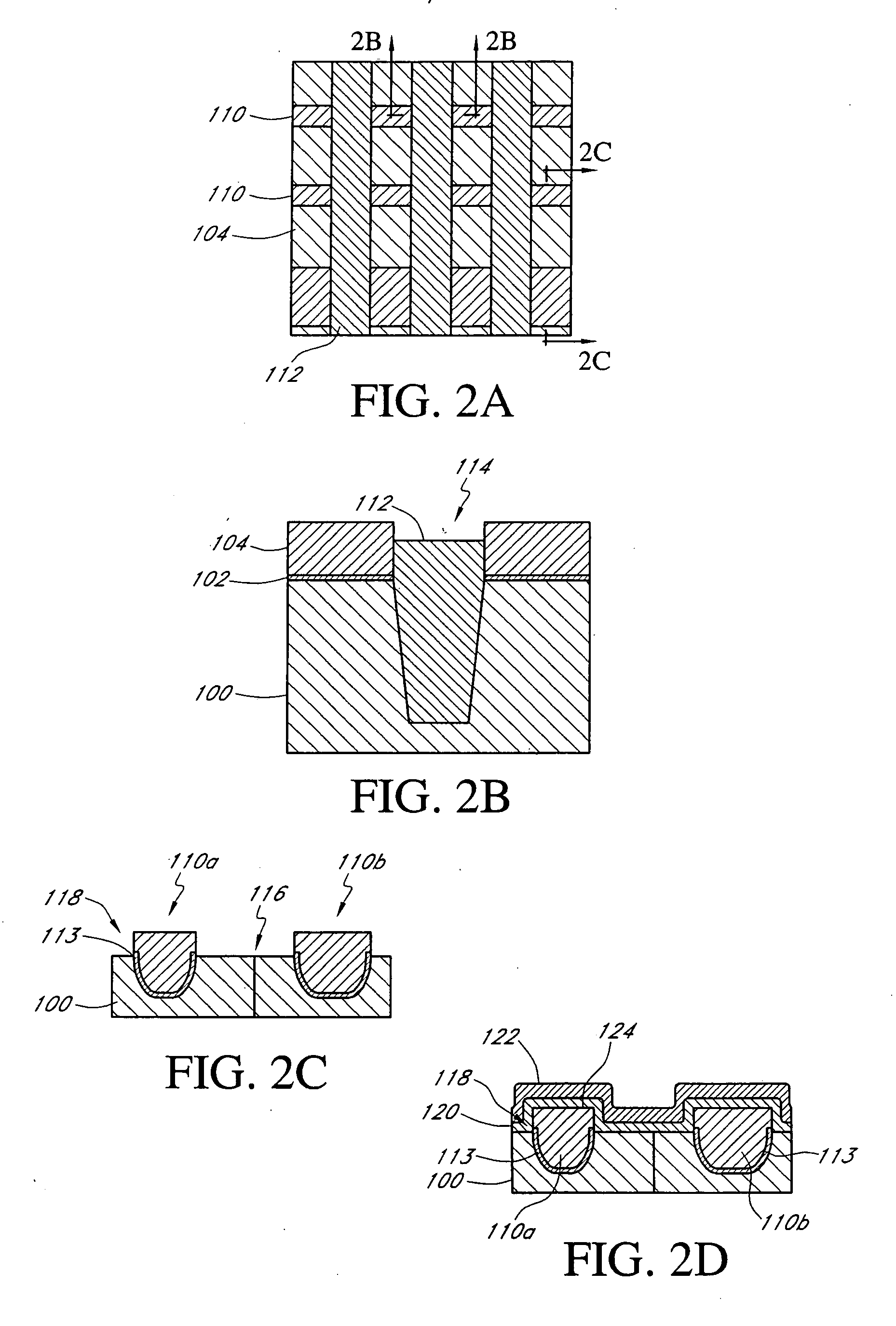 Flash memory with recessed floating gate